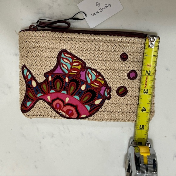 Vera Bradley Tan Fish Design Clutch - Picture 7 of 8